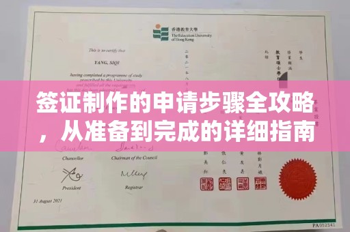 盘山签证制作的申请步骤全攻略，从准备到完成的详细指南
